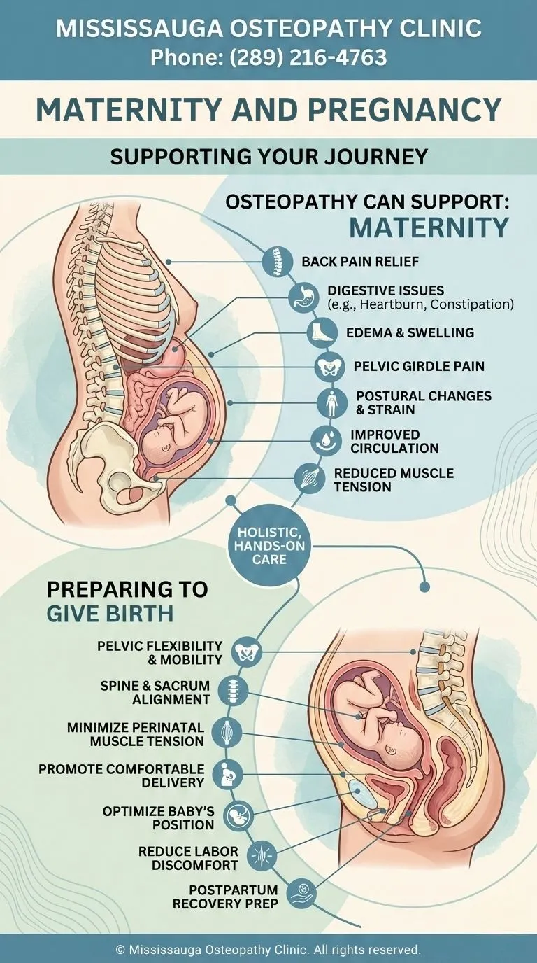 Maternity and Pregnancy Infographic Mississauga Acupuncture Clinic