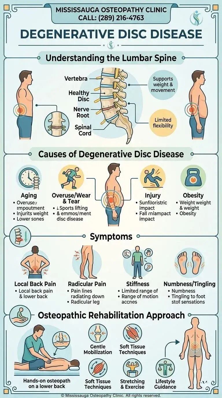 Degenerative Disc Disease Infographic Mississauga Osteopathy Clinic Degenerative Disc Disease - Infographic - Mississauga Osteopathy Clinic