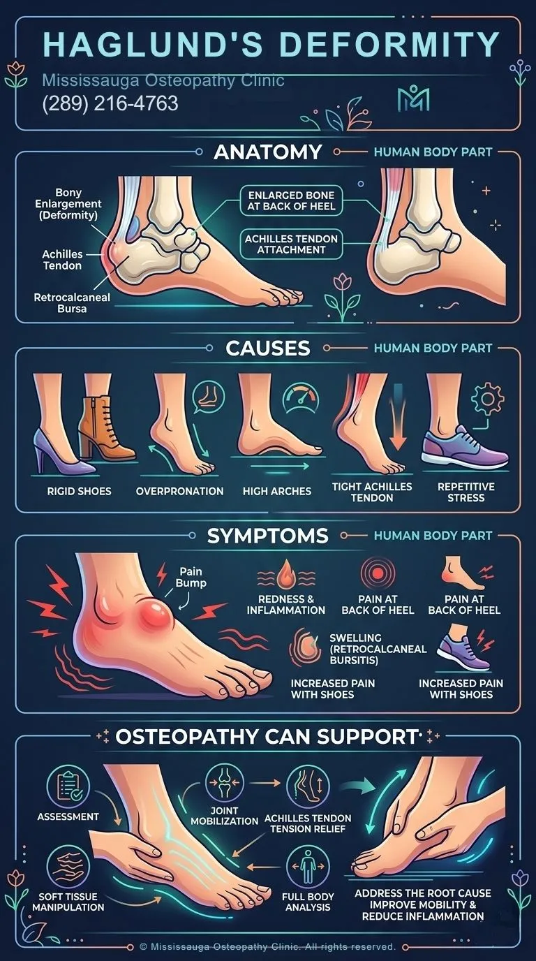 Haglunds Deformity Infographic Mississauga Osteopathy Clinic