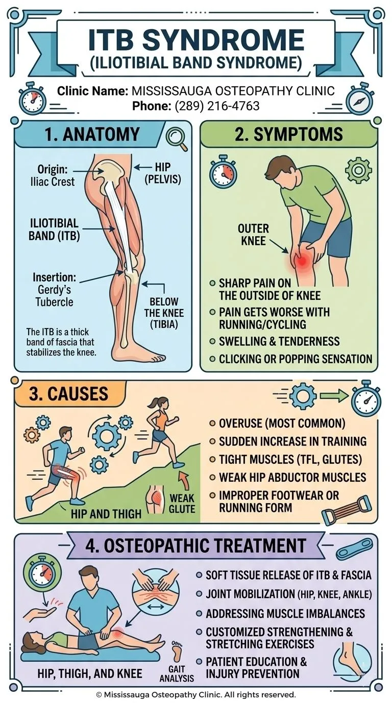 ITB Syndrome - Infographic - Mississauga Osteopathy Clinic