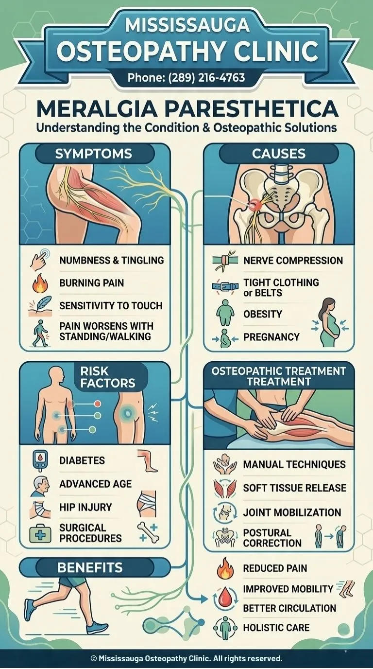 Meralgia Parasthetica - Infographic - Mississauga Osteopathy Clinic