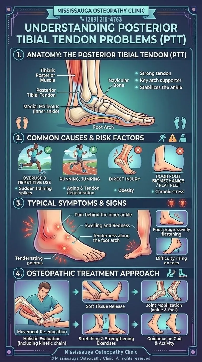 Posterior Tibial Tendon Problems Mississauga Osteopathy Clinic