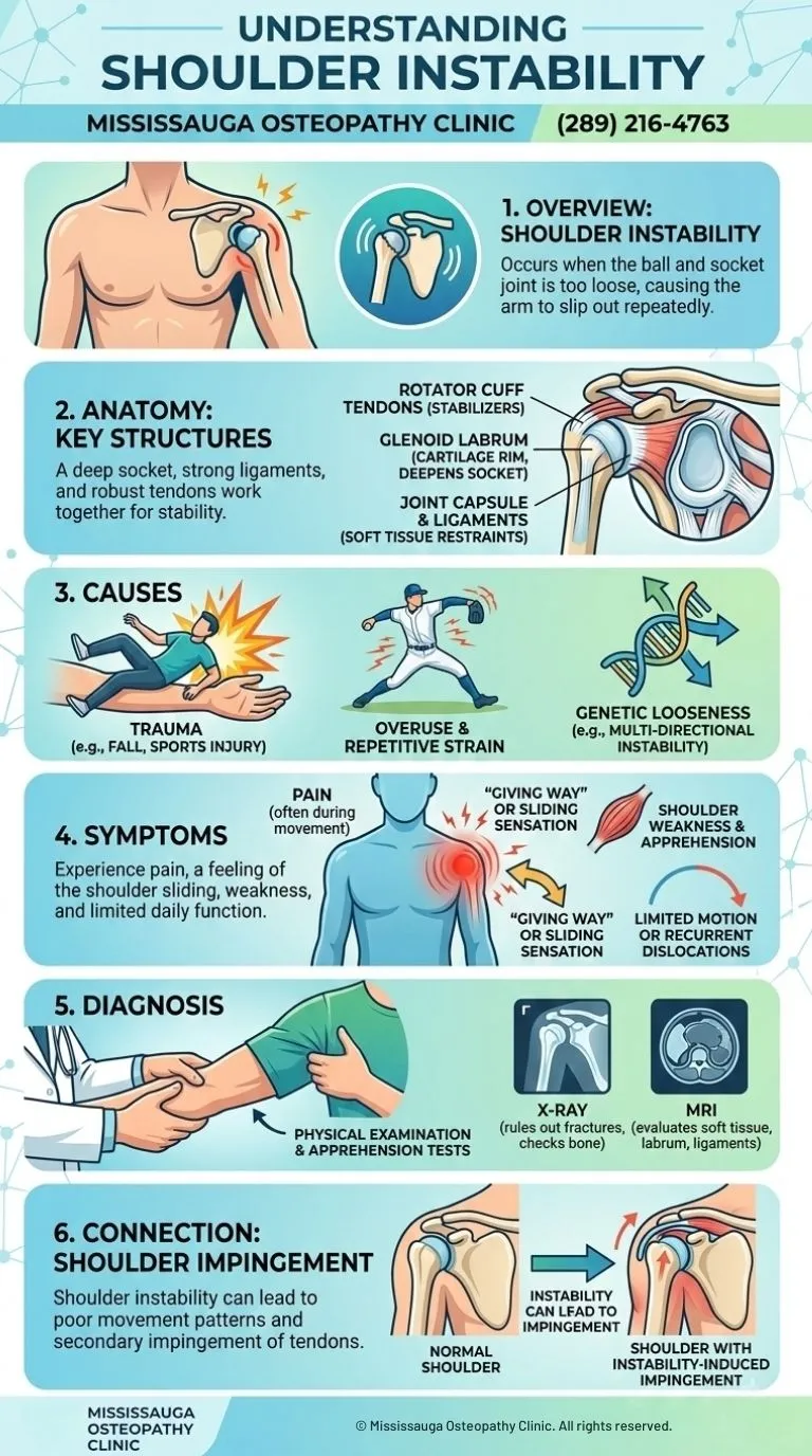 Shoulder Instability Infographic Mississauga Osteopathy Clinic